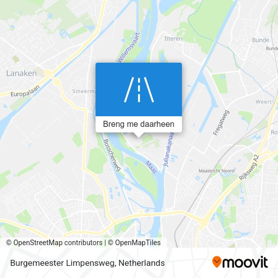 Burgemeester Limpensweg kaart