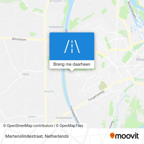 Martenslindestraat kaart