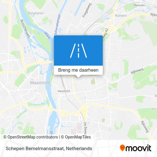 Schepen Bemelmansstraat kaart