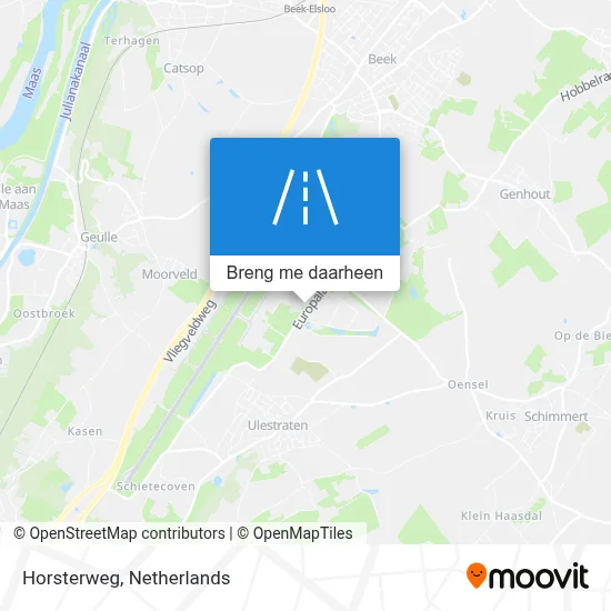 Horsterweg kaart