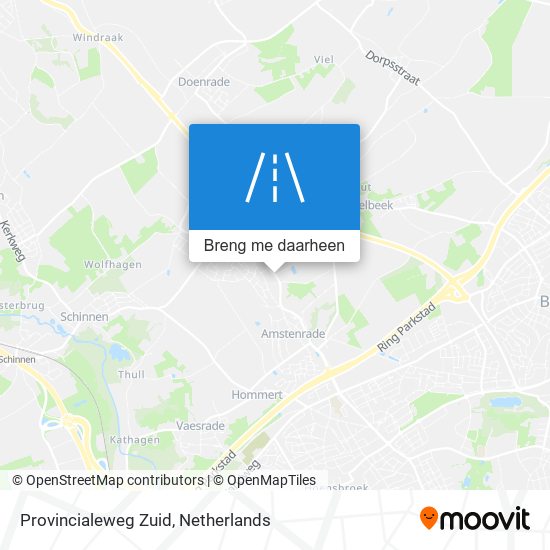 Provincialeweg Zuid kaart