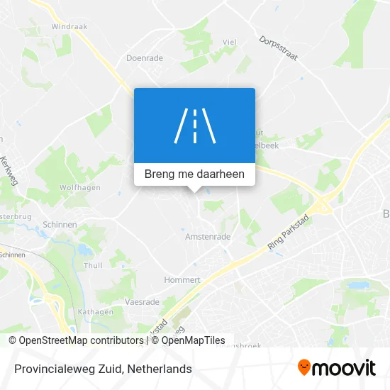 Provincialeweg Zuid kaart