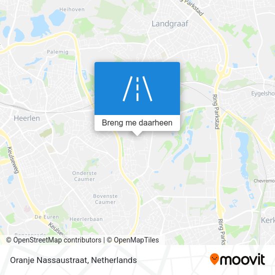 Oranje Nassaustraat kaart