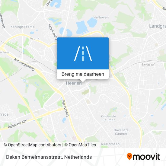 Deken Bemelmansstraat kaart