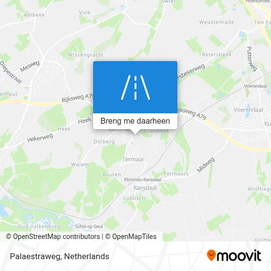 Palaestraweg kaart