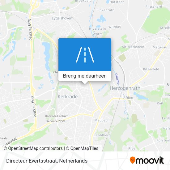 Directeur Evertsstraat kaart