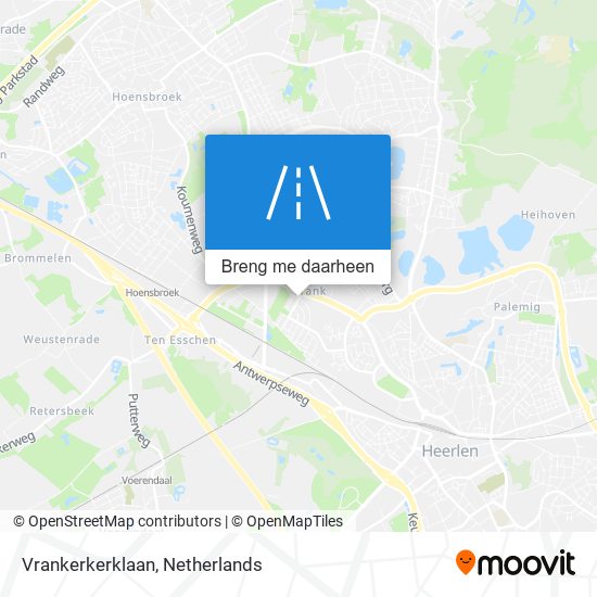 Vrankerkerklaan kaart