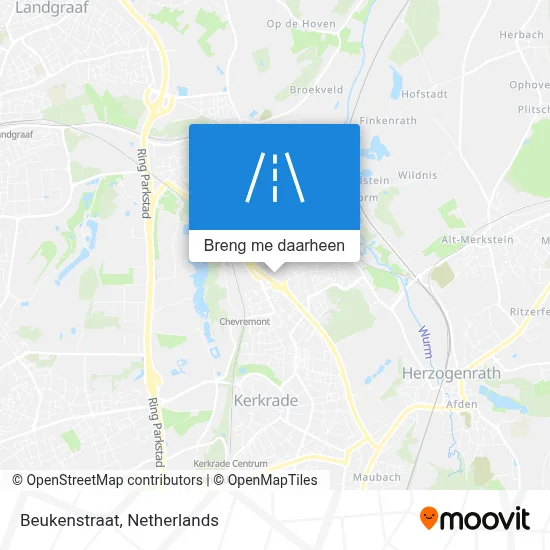 Beukenstraat kaart