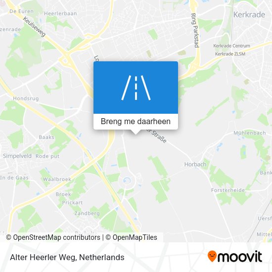 Alter Heerler Weg kaart