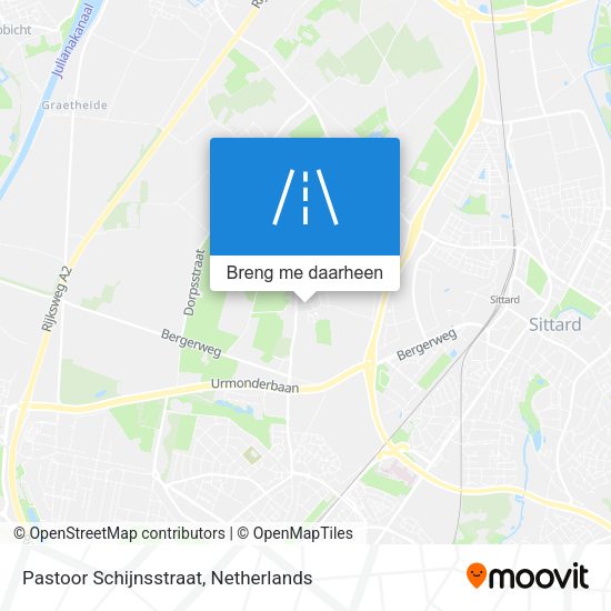 Pastoor Schijnsstraat kaart