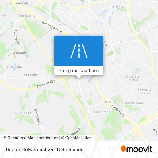 Doctor Holwerdastraat kaart