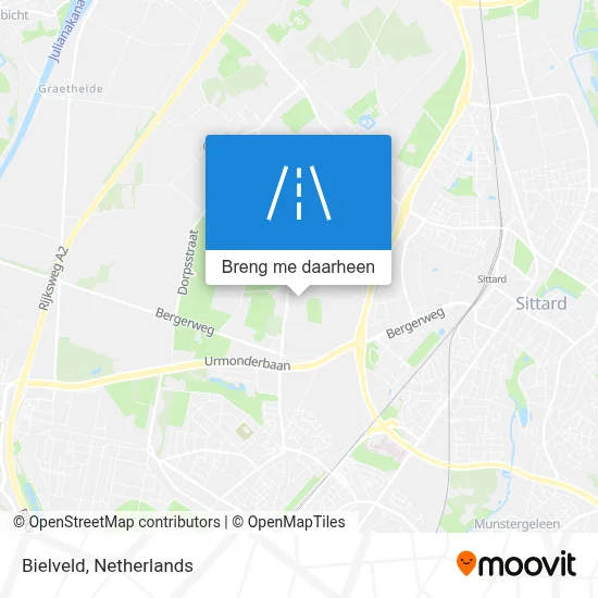 Bielveld kaart