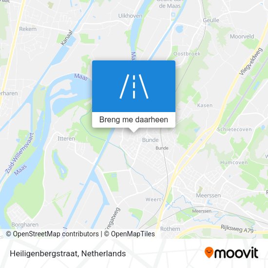 Heiligenbergstraat kaart