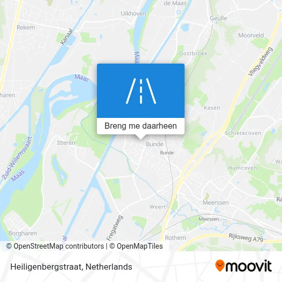 Heiligenbergstraat kaart