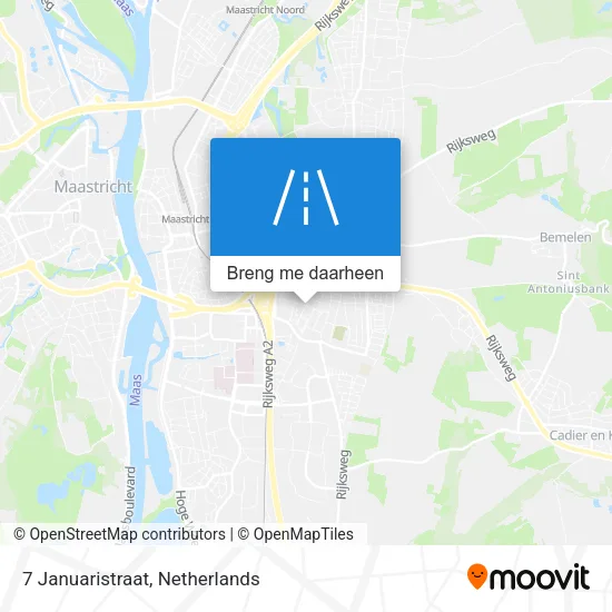 7 Januaristraat kaart