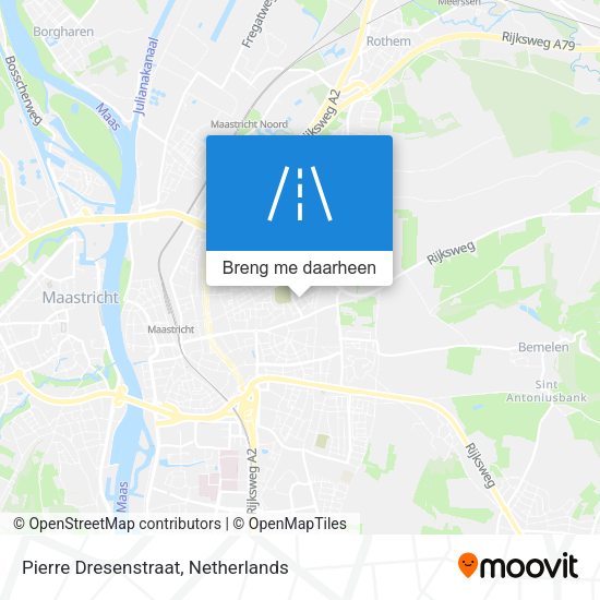 Pierre Dresenstraat kaart