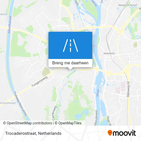 Trocaderostraat kaart