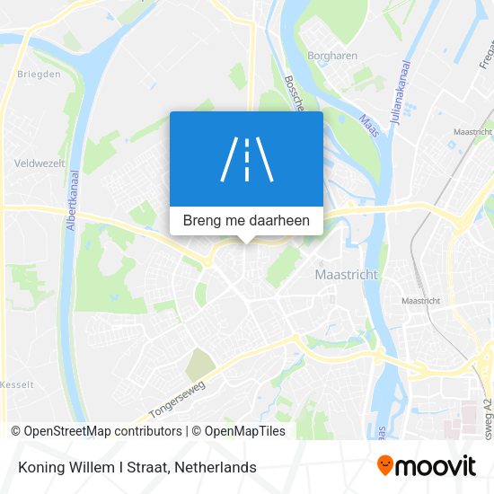 Koning Willem I Straat kaart