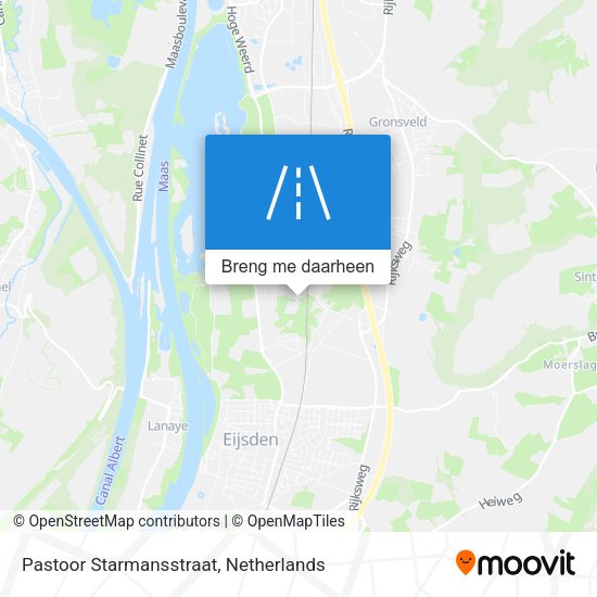 Pastoor Starmansstraat kaart