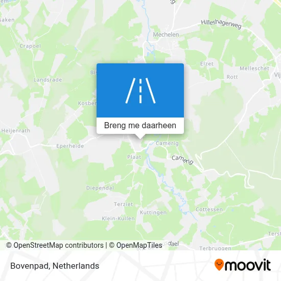 Bovenpad kaart