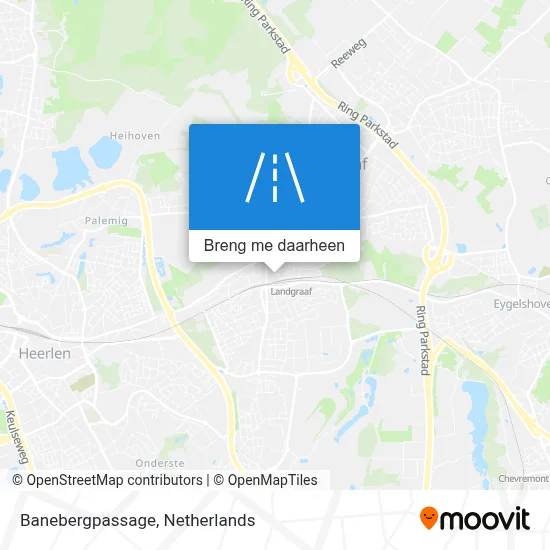 Banebergpassage kaart