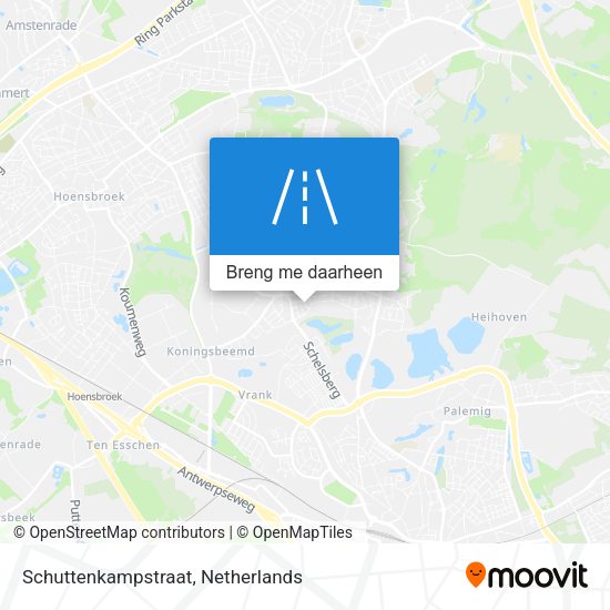 Schuttenkampstraat kaart