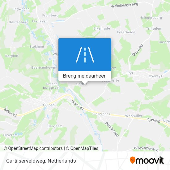 Cartilserveldweg kaart