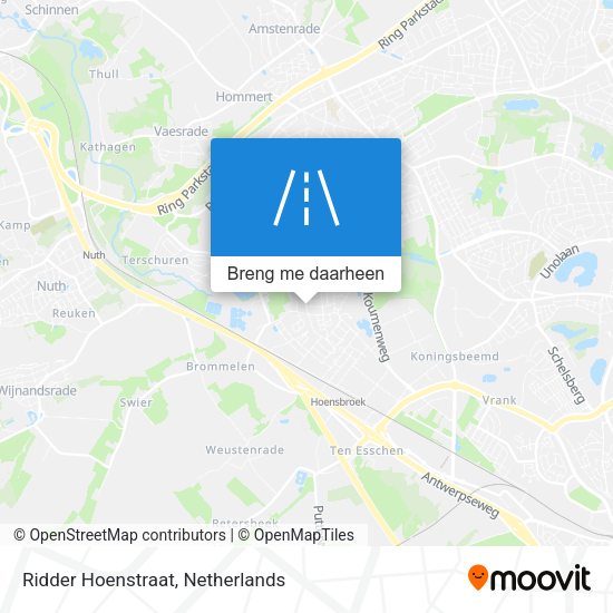 Ridder Hoenstraat kaart