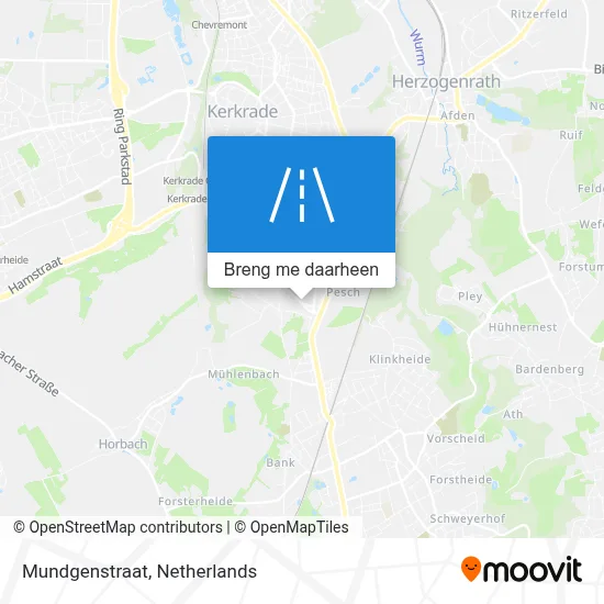 Mundgenstraat kaart