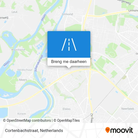 Cortenbachstraat kaart