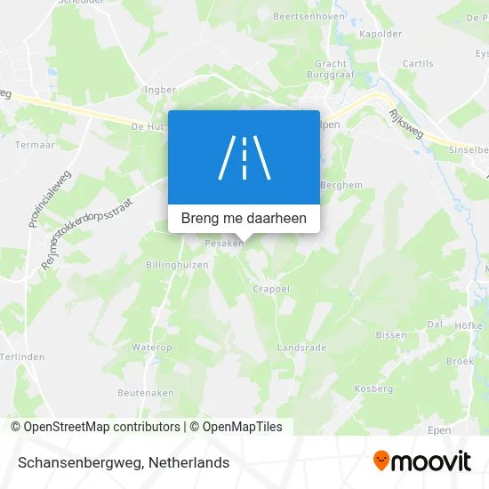 Schansenbergweg kaart