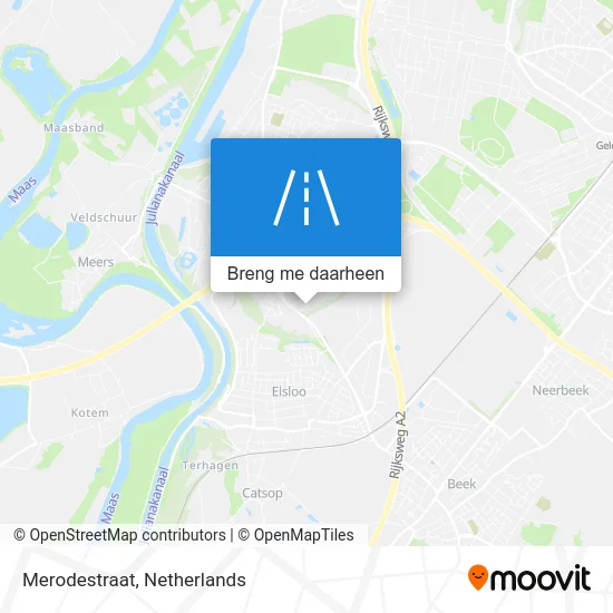 Merodestraat kaart