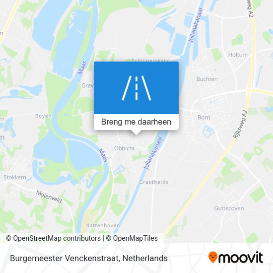 Burgemeester Venckenstraat kaart