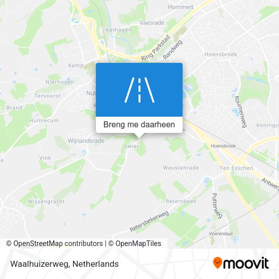 Waalhuizerweg kaart