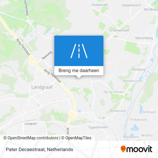 Pater Decaestraat kaart