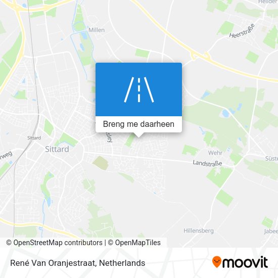 René Van Oranjestraat kaart