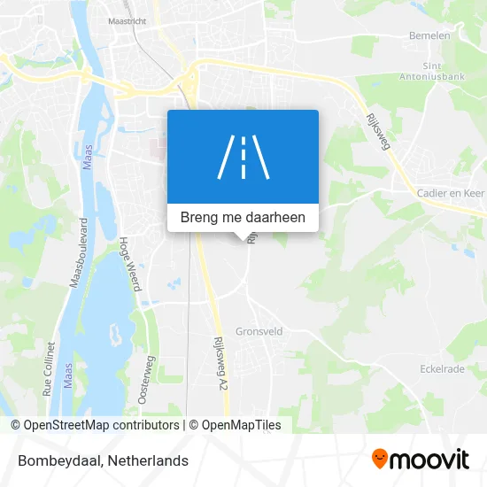 Bombeydaal kaart