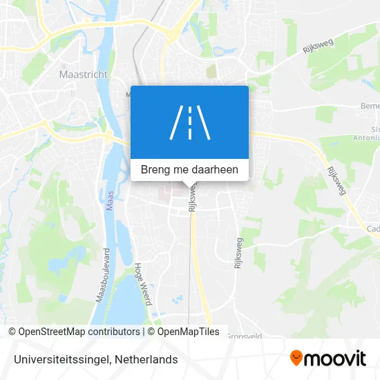 Universiteitssingel kaart