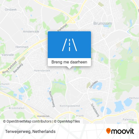 Terweijerweg kaart