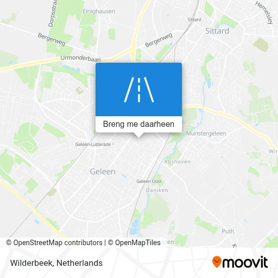 Wilderbeek kaart