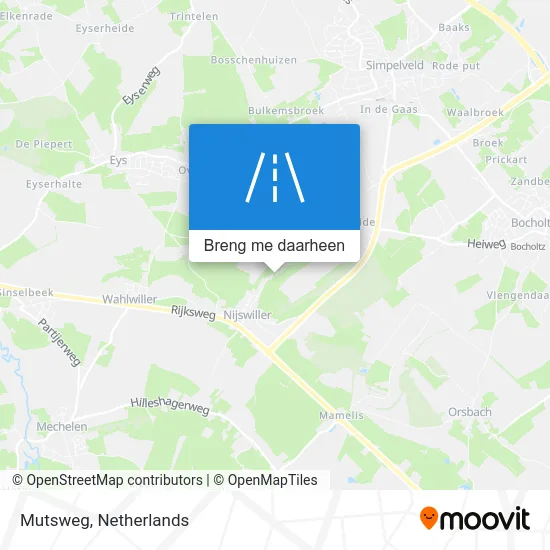 Mutsweg kaart