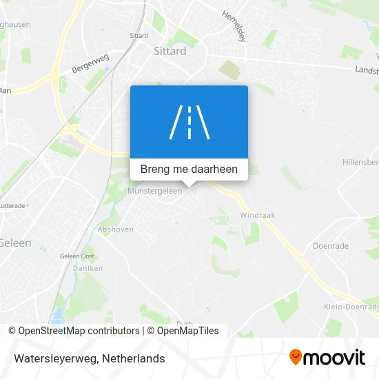 Watersleyerweg kaart