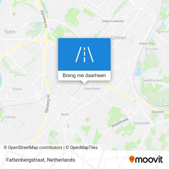 Fattenbergstraat kaart