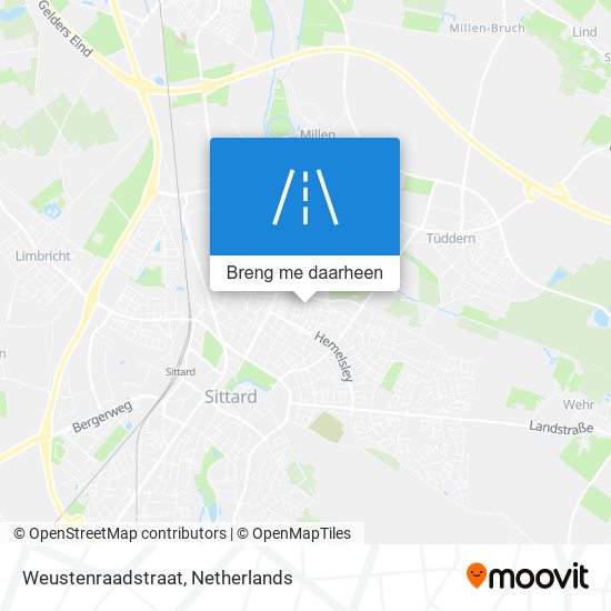 Weustenraadstraat kaart