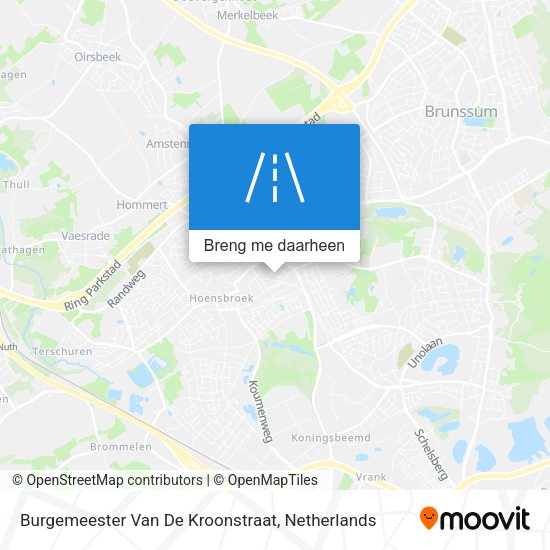 Burgemeester Van De Kroonstraat kaart