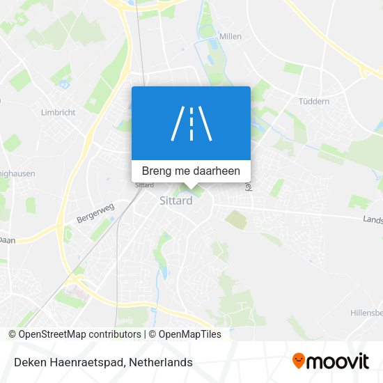 Deken Haenraetspad kaart