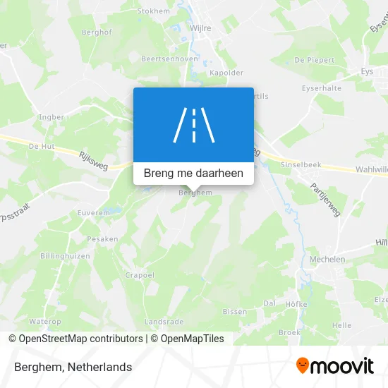 Berghem kaart