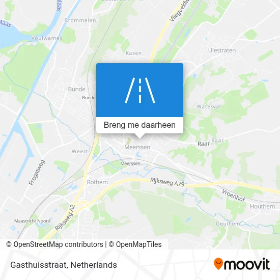 Gasthuisstraat kaart