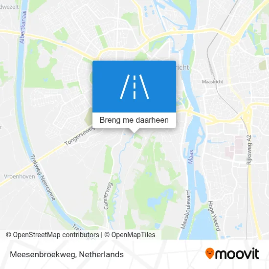 Meesenbroekweg kaart
