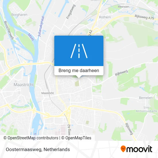 Oostermaasweg kaart